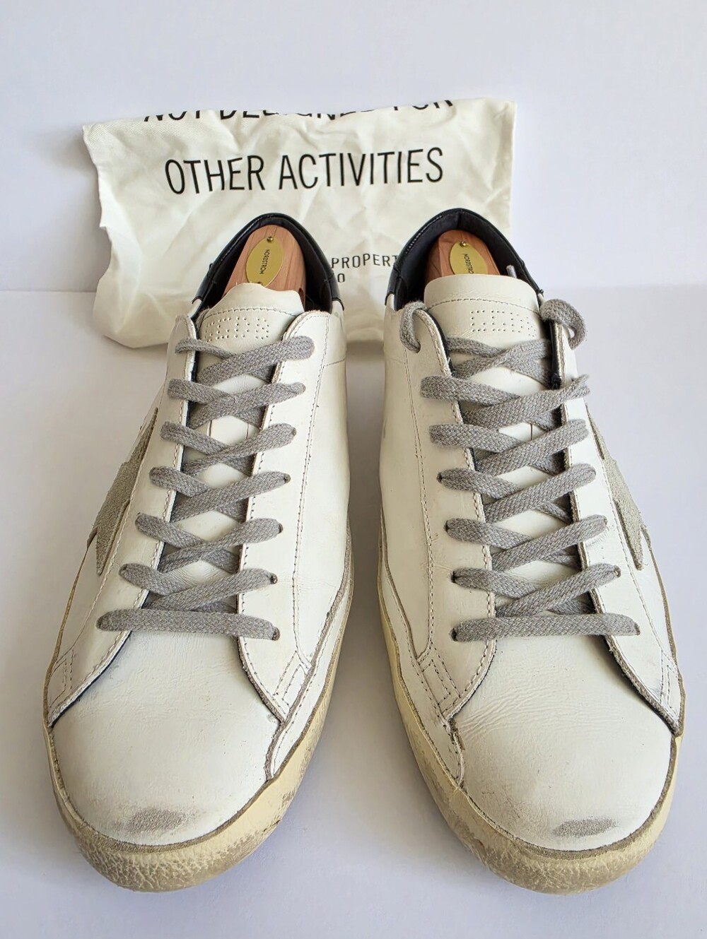 Golden Goose Superstar White & Black Leather Low Top Men’s Sneaker EU 41 - Picture 4 of 7
